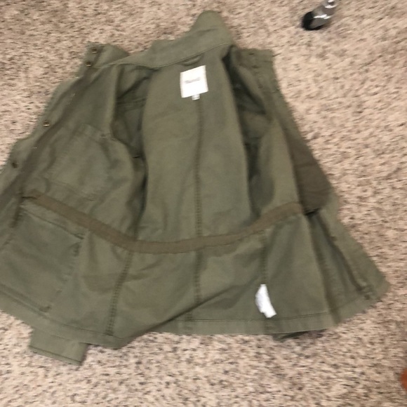 Madewell Fleet Military Jacket Size Small Olive Green Cotton - Picture 6 of 13